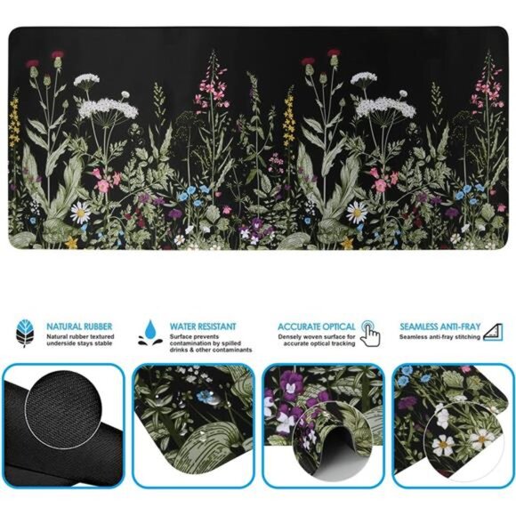 Large Mouse pad for Desk, Computer Desk Mat, 3Pcs XXL Keyboard and Mouse Pad - Picture 6 of 7